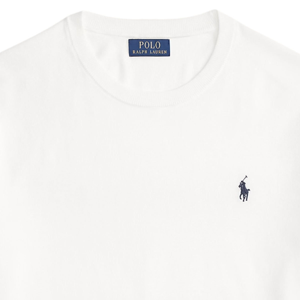 Polo Ralph Lauren Cotton Crewneck Short Sleeve Jumper - White
