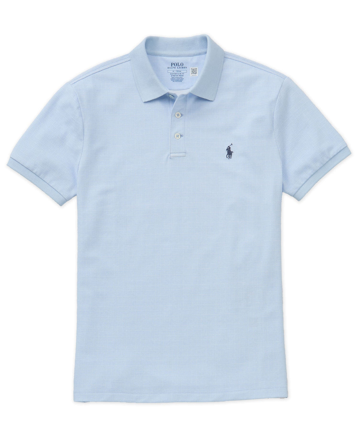 Polo Ralph Lauren Short Sleeve Glen Plaid Stretch Mesh Polo