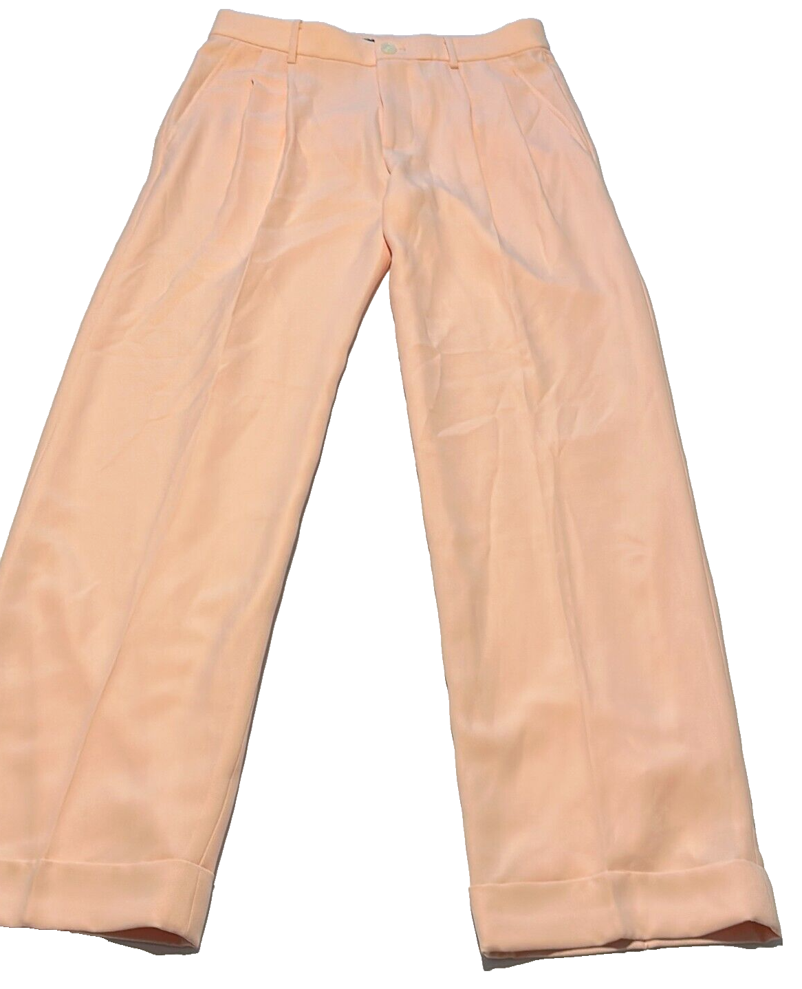 Lauren Ralph Lauren Women's Pale Pink Double Faced Straight Leg Chino Pants Sz 2
