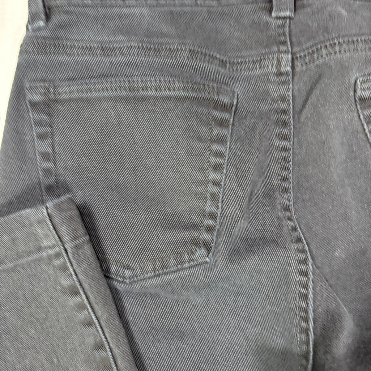 Ralph Lauren Jeans Co Women 12P Black Denim Stretch Petite Classic Casual Pants