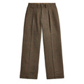 RRL by Ralph Lauren Womens Windowpane Tweed Trousers Green/Brown/Multi