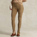 Polo Ralph Lauren Paneled Suede Leggings in Tan, Size S, NWT Retail $998