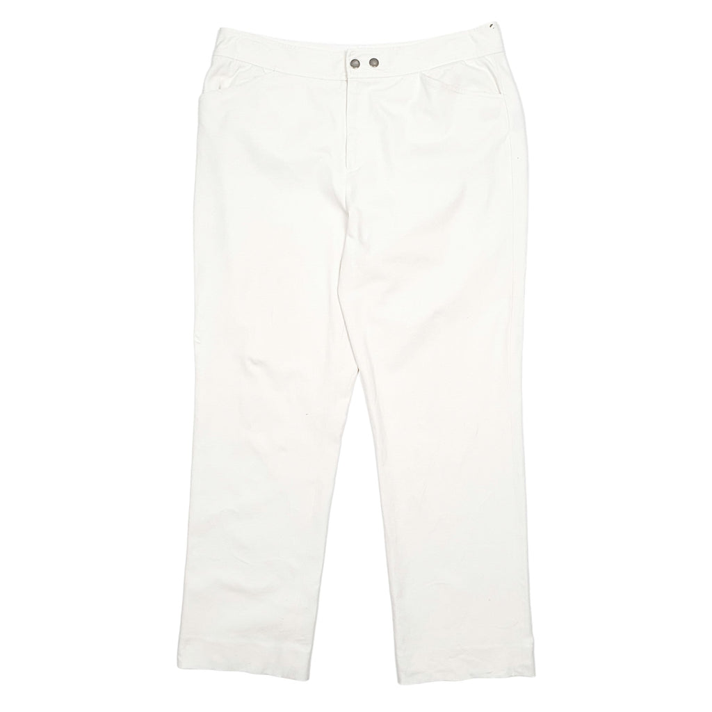 Womens Ralph Lauren Stretch Fit Cream Chino Cotton Blend  Trousers UK14