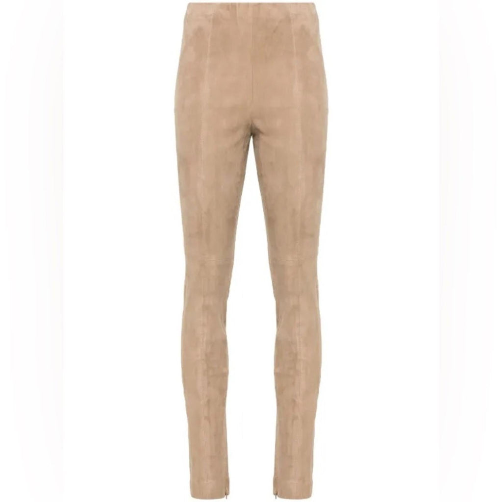 Polo Ralph Lauren Paneled Suede Leggings in Tan, Size S, NWT Retail $998