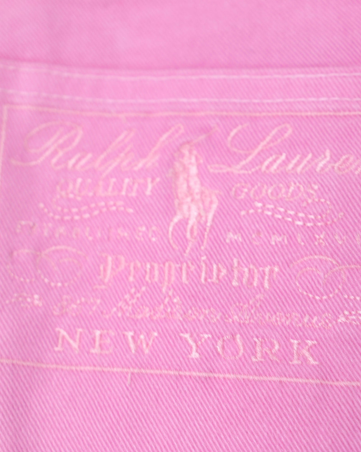 Women's Ralph Lauren Wide Leg Jeans in Pink Cotton