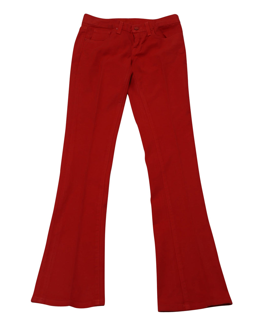 Women's Ralph Lauren Wide Leg Jeans in Red Cotton