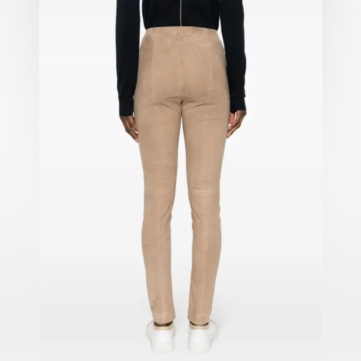 Polo Ralph Lauren Paneled Suede Leggings in Tan, Size S, NWT Retail $998
