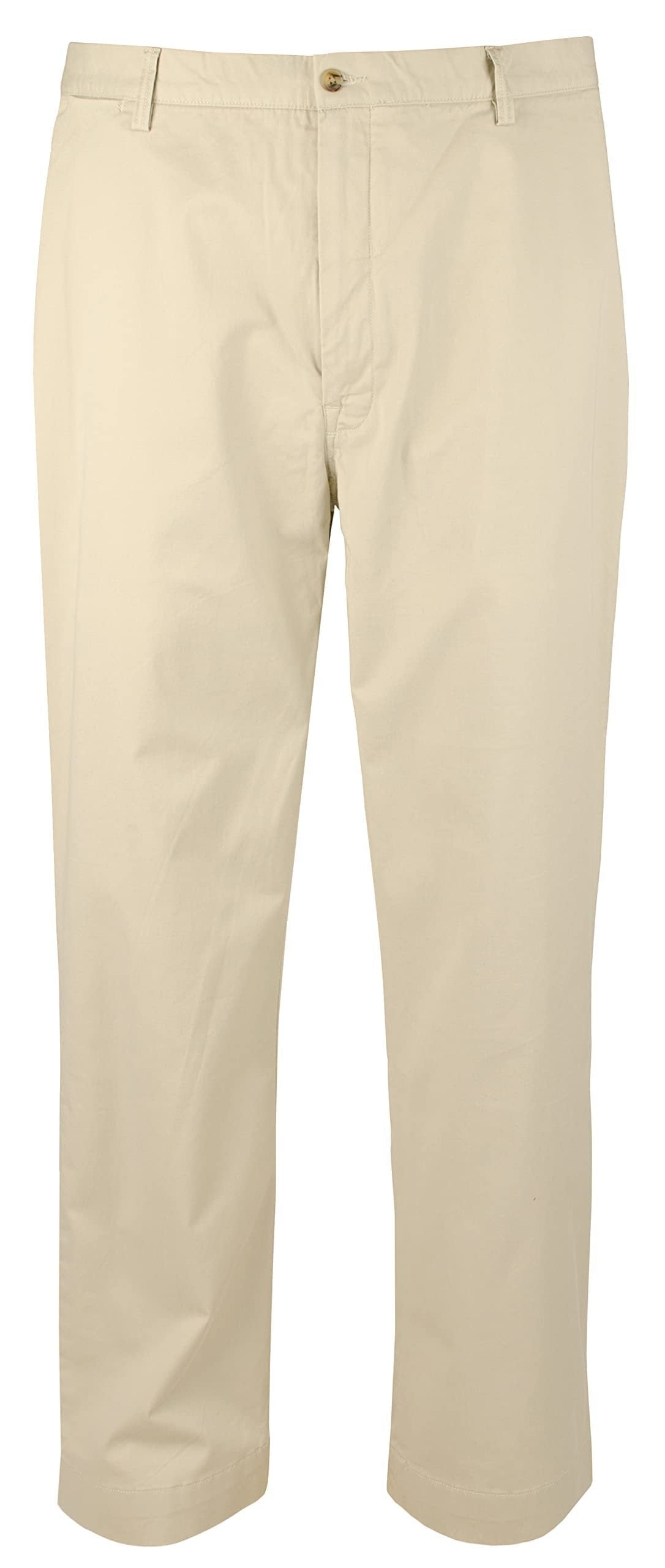 Polo Ralph Lauren Men's Pants Strech Classic FIt 100% Cotton Beige (38Tx36)