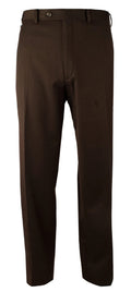 Ralph  Ralph Lauren Men's Flat Front Polyester Viscose Dress Pants DBrwn 40W X